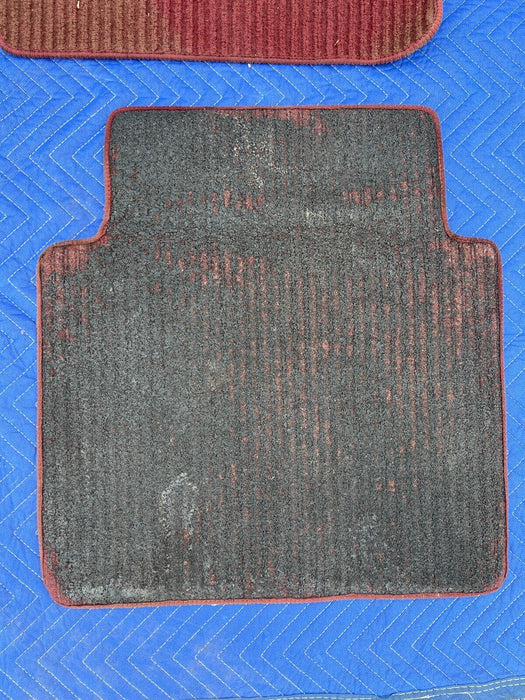 1979-1985 Mercedes 300SD W126 Full Set of 4 Maroon Floor Mats OEM #313EM