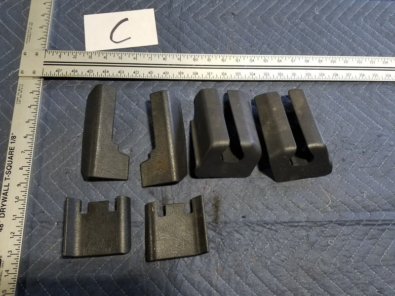 1998-2000 Volvo V70 S70 V70R Lower Seat Track Trim Set Front L&R Gray OEM #337AN