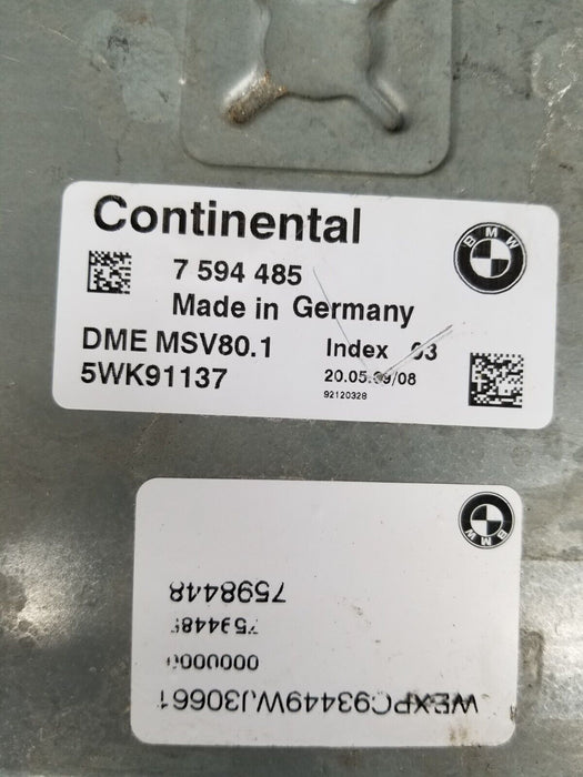 2008 - 2011 BMW 128i 328i 3.0 ECM Engine Control Module OEM #181AN