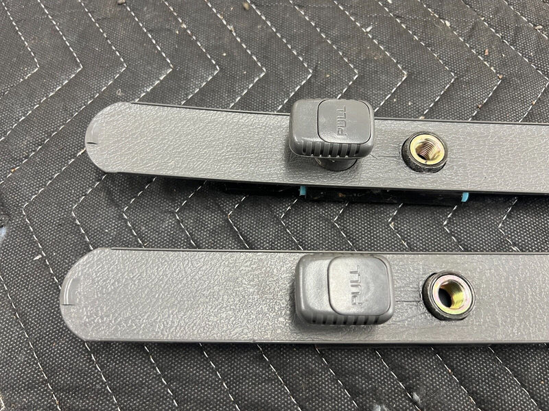 1998-2002 Isuzu Trooper Gray Front LH & RH Seat Belt Height Adjusters OEM #878EM
