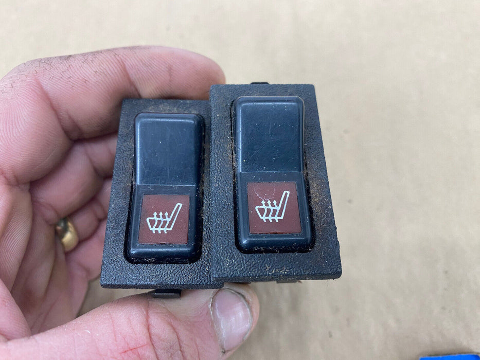 1986-1993 Volvo 240 244 245 Heated Seat Switch L & R Pair Front 1258502 #2725E