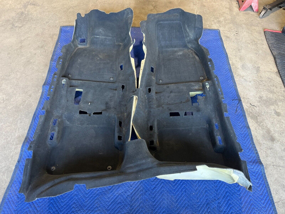 2003-2009 Audi S4 B6 B7 8E Interior Black Molded Carpet Set 8E1863021 OEM #558EM