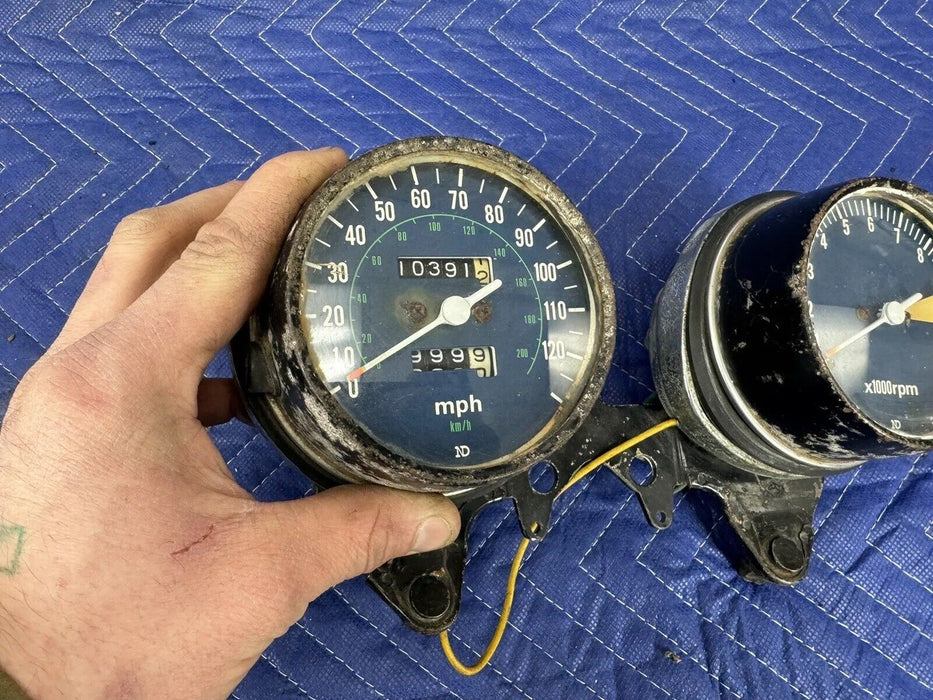 Honda CB750 CB750F CB750K Gauge Set Speedometer Tachometer Instrument OEM #3270E