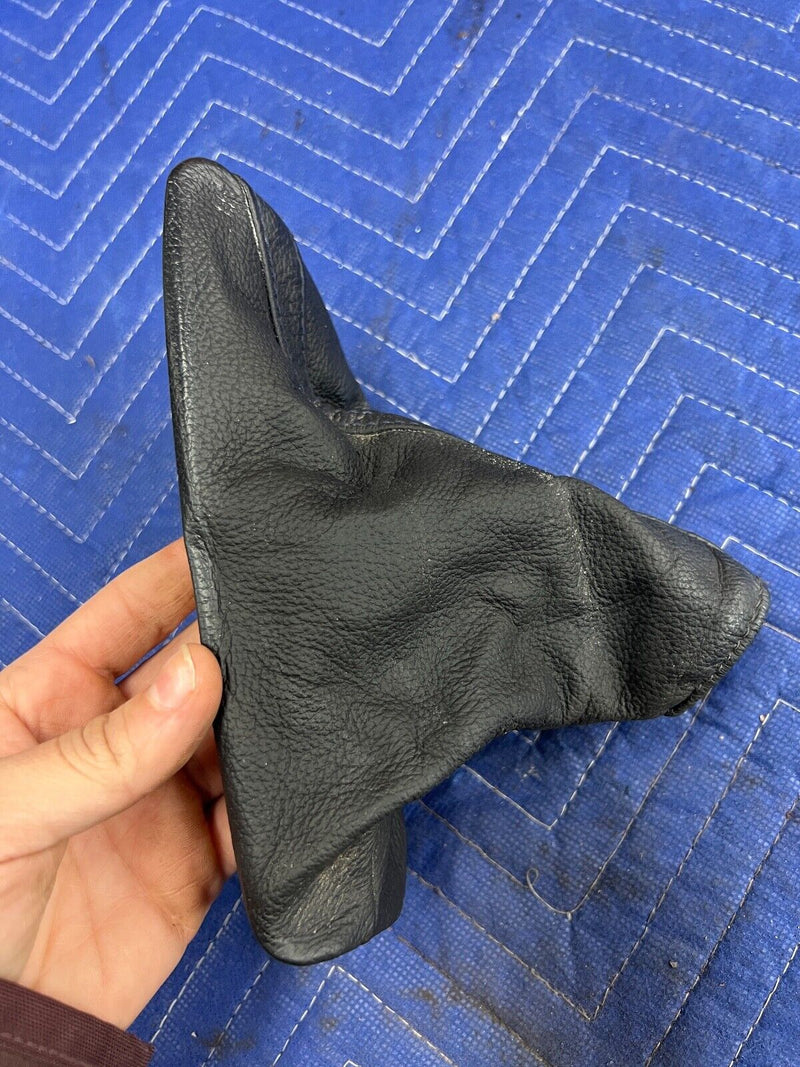 2005-2007 Volvo S60R V70R E Parking Brake Leather Trim Blue Stitching OEM#1070EM