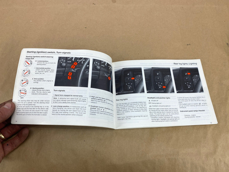 1990 Volvo 240 242 244 245 Owners Manual Book Booklet OEM #2505E