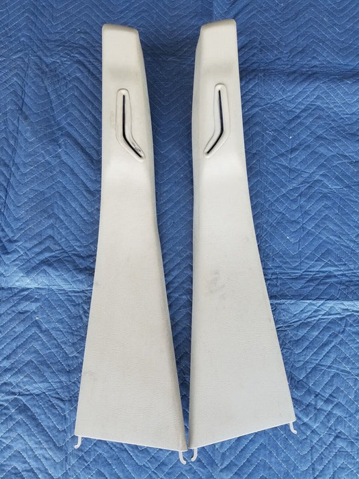 1992-1997 Volvo 850 850R Sedan B Pillar Trim Tan Left & Right Center OEM #2774E