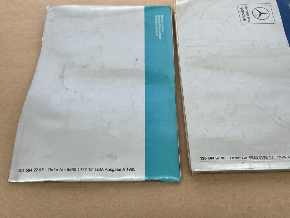 1979-1985 Mercedes 300SD W126 Owner's Manual & Maintenance Booklet OEM #281EM