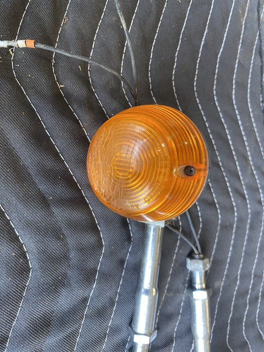 1974 Honda CB360 CB360T Front Turn Signal Pair L & R Amber Motorcycle #3031E