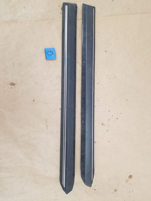 1984-93 BMW E30 318i 325i REAR QUARTER PANEL RUBBER CHROME TRIM SET OEM #CN611