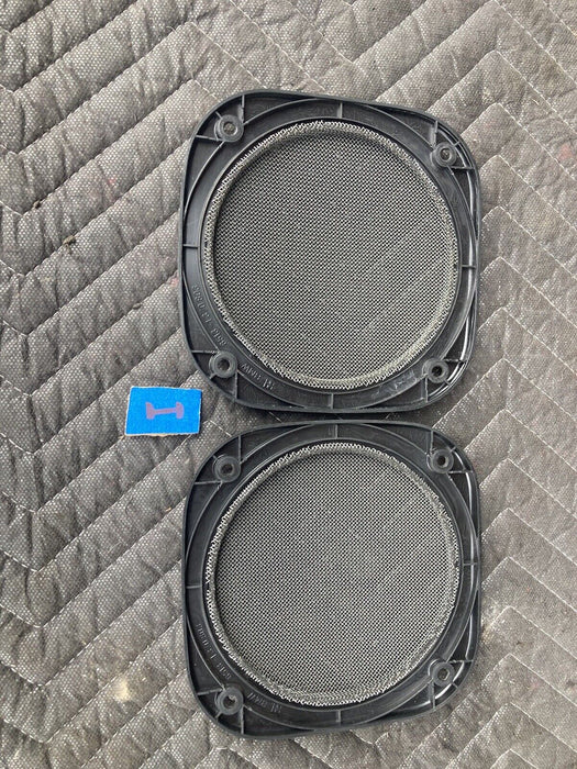 1982-1994 BMW E30 318i 325i 1370803 Left Right Speaker Grille Cover Pair #2219M