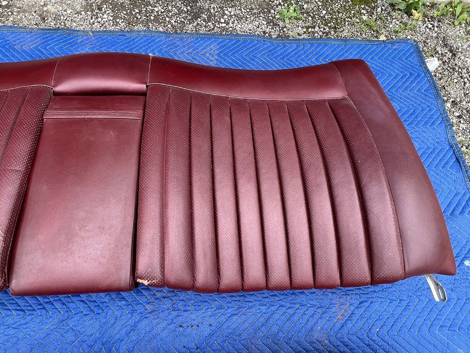 1979-1985 Mercedes 300SD W126 Maroon Leather Rear Seat 1269200750 OEM#319EM