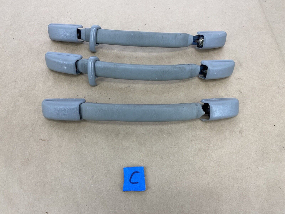 1997-2001 Lexus ES300 Upper Grab Handle Set Of 3 Gray Roof Handles OEM #2371E