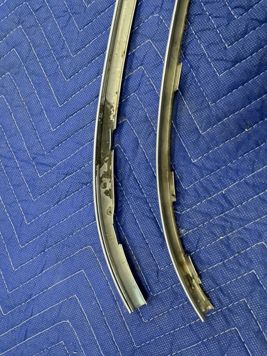 1968-1976 Corvette GM C3 Upper Windshield Reveal Trim Molding SS Pair OEM #3251E