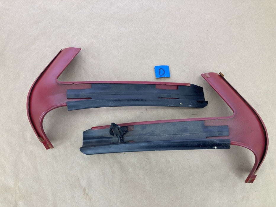 1976-1979 Cadillac Seville Pillar Trim Red Pair A C Left Right OEM #1831M