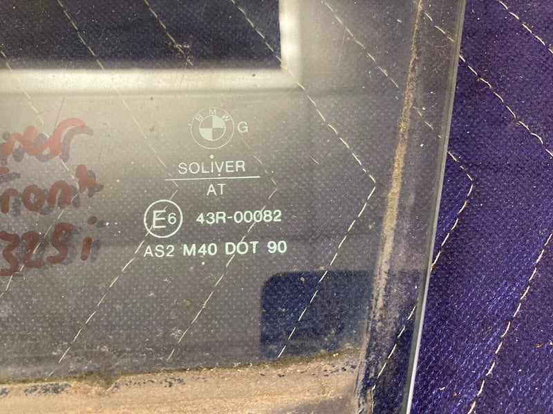 1984-1991 BMW 318i 325i E30 Front Window Sedan Glass Left Driver Side OEM #2586M