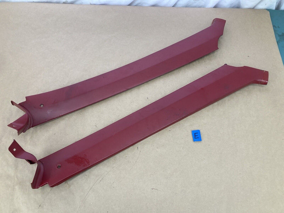 1976-1979 Cadillac Seville A Pillar Trim Pair LH RH Red Interior GM OEM #1816M