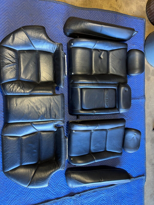 2005-2007 Volvo S60R Rear RH & LH Nordkap Blue Leather Bench Seat Set OEM#1106EM