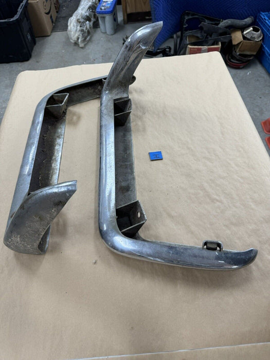 1968-1973 Corvette C3 GM Rear Split Bumper RH & LH Chrome Pair OEM #3259E