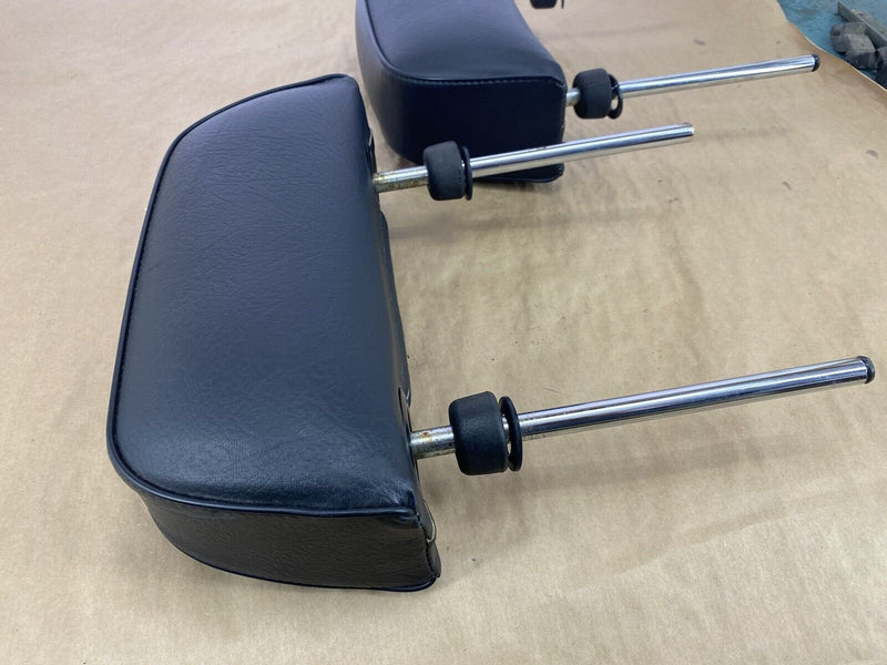 Volvo 1800 P1800 121 122 142 144 145 Front Seat Headrests Pair Black OEM #2476E