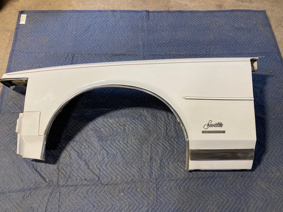 1976-1979 Cadillac Seville Left Front Fender Drivers Side White Sedan OEM #1743M