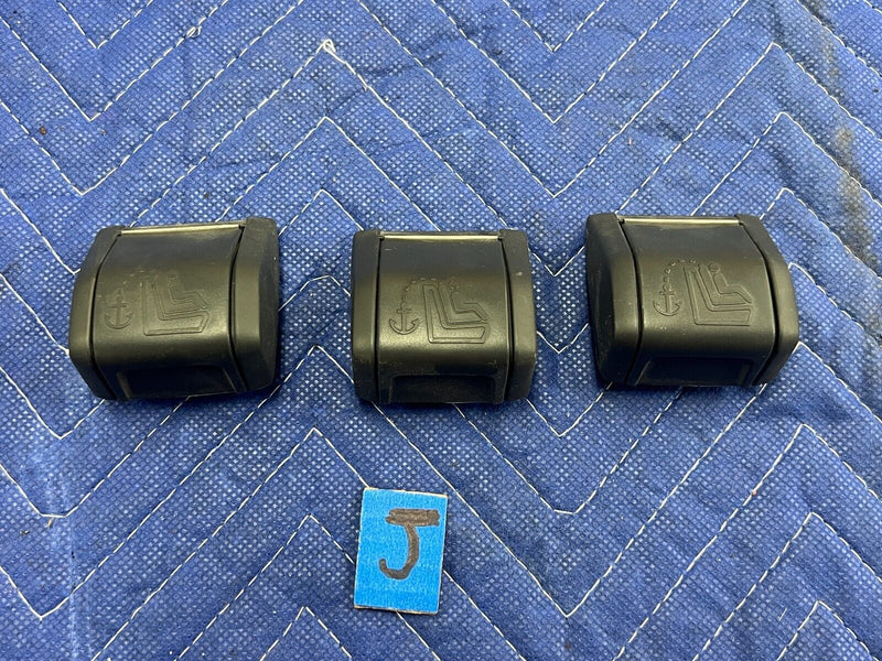 2005-2007 Volvo S60R 3 Rear Seat Child Restraint Anchor Plate Covers OEM #1148EM