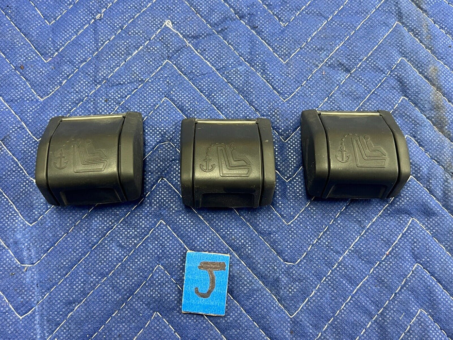 2005-2007 Volvo S60R 3 Rear Seat Child Restraint Anchor Plate Covers OEM #1148EM