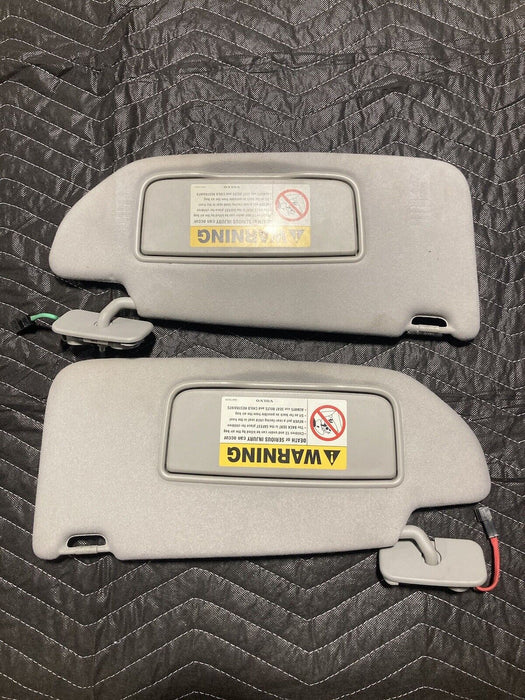 2005-2007 Volvo S60R S60 V70R Sun Visors Pair Left & Right Clean OEM #1412M