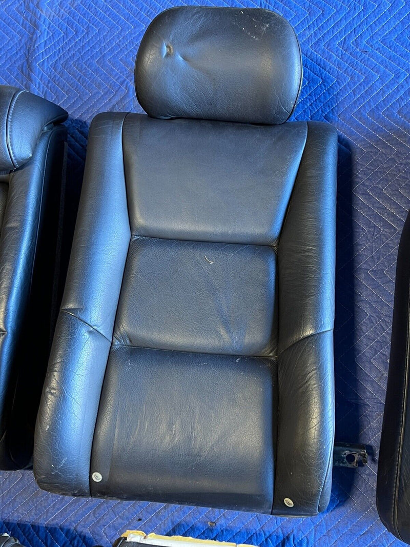 2005-2007 Volvo S60R Rear RH & LH Nordkap Blue Leather Bench Seat Set OEM#1106EM