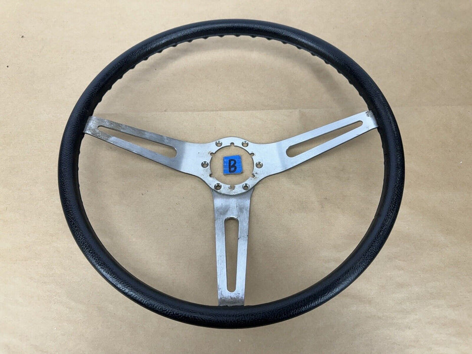 1968-1975 Corvette C3 15” Steering Wheel 3 Spoke Black OEM *NICE* #3242E