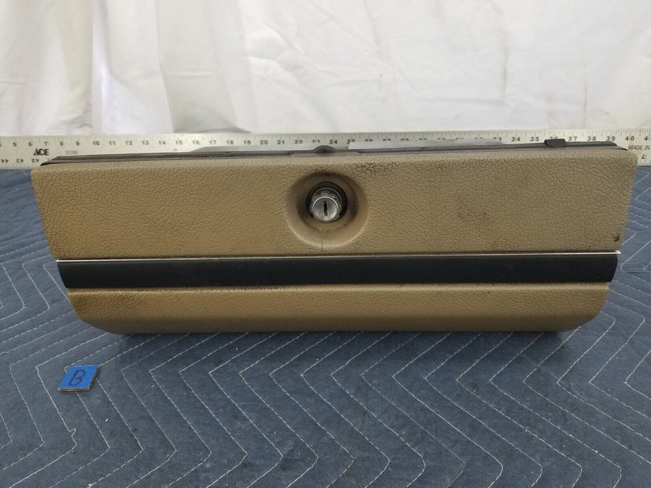 1981-1993 Volvo 240 244 245 Glove Box Assembly & Door Tan Dash Trim OEM #2578E