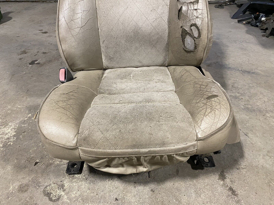 94-00 Volvo 850 850R V70 V70R XC70 Tan Front Power Seat Leather Stitched #156E