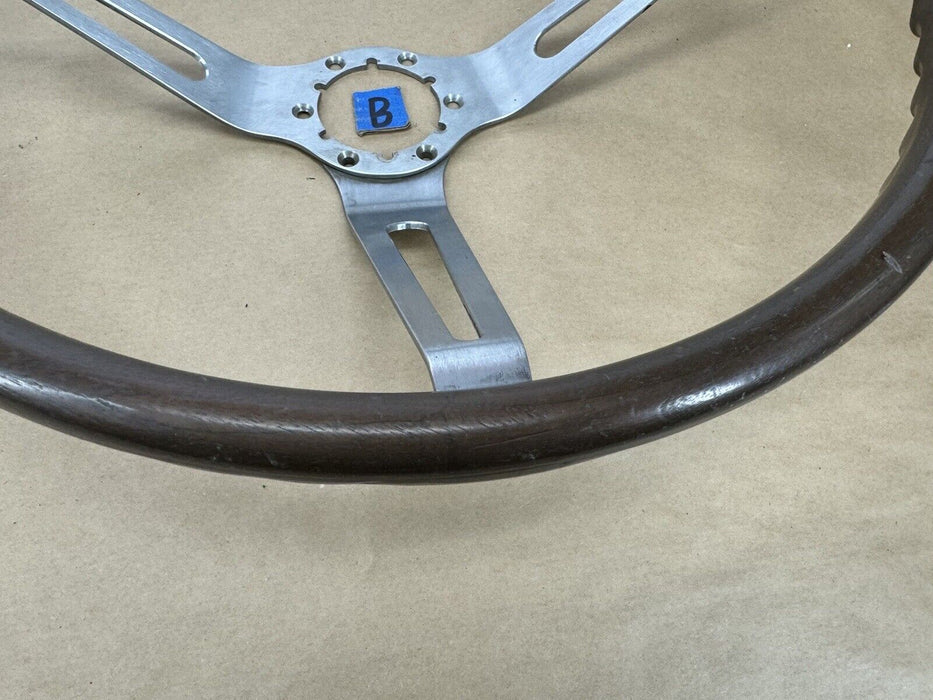 1963-1968 Corvette C2 C3 Walnut Wood Steering Wheel 3 Spoke OEM *NICE* #3237E