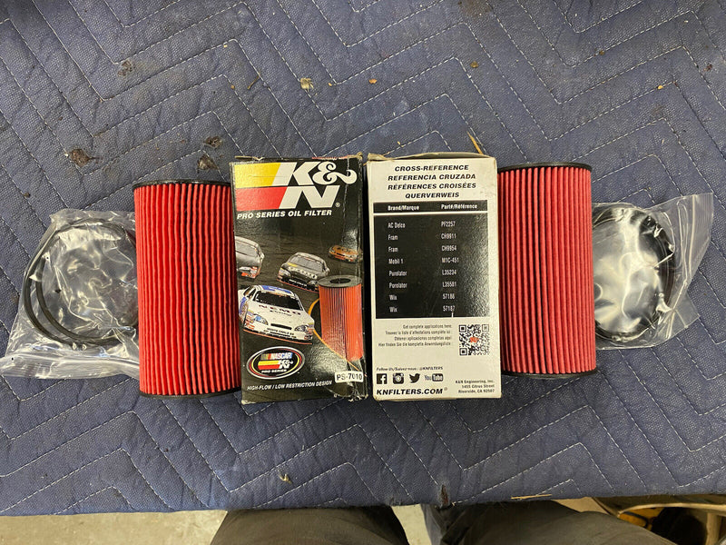 x2 K&N Premium Oil Filter PS-7010 Engine Oil Filter Cartridge Filter #2551E