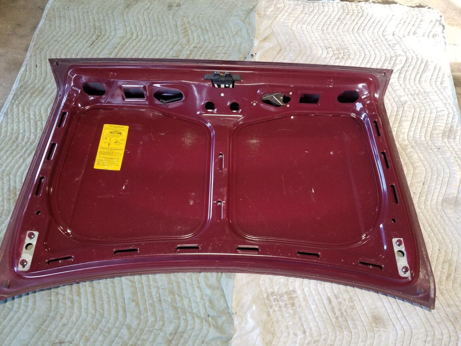 1986-1993 Volvo 240 242 244 245 Rear Trunk Deck Lid w/Badges Maroon OEM #172AN