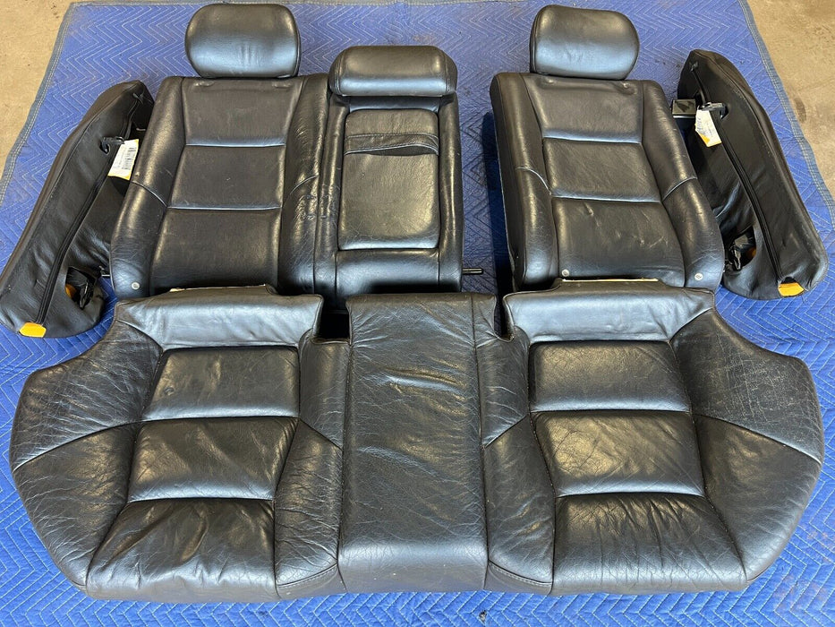 2005-2007 Volvo S60R Rear RH & LH Nordkap Blue Leather Bench Seat Set OEM#1222EM