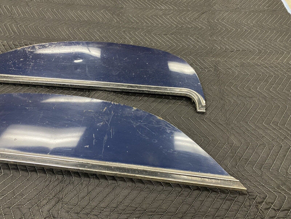 1964-1967 Buick Skylark Fender Skirts Pair Flush Mount OEM Blue Rear #2994E