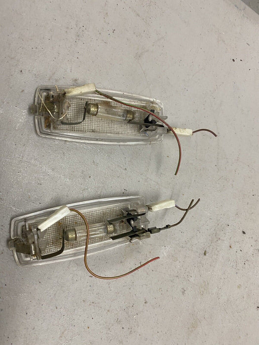 84-93 BMW 318i 325i Interior Dome Lights Courtesy Map Visor Pair OEM #1055E