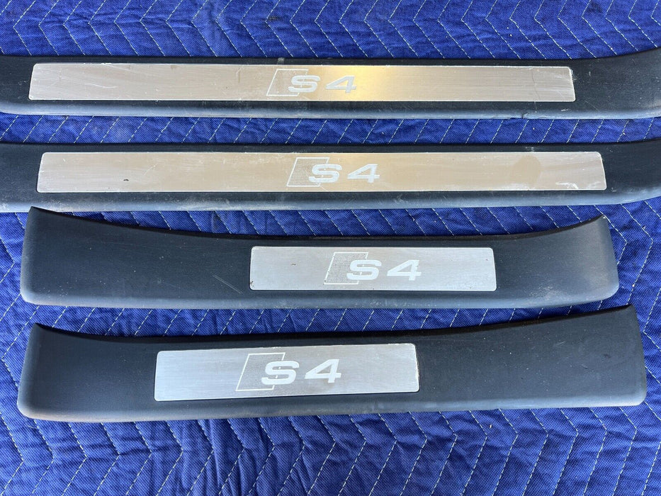 2003-2009 Audi S4 B6 B7 8E Set of 4 Door Sill Scuff Guards 8E0853376A OEM #674EM