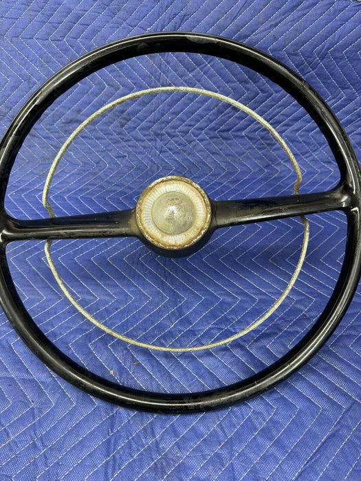 1949-1952 Mercury Steering Wheel & Horn Ring Original w/Center Cap OEM #3268E