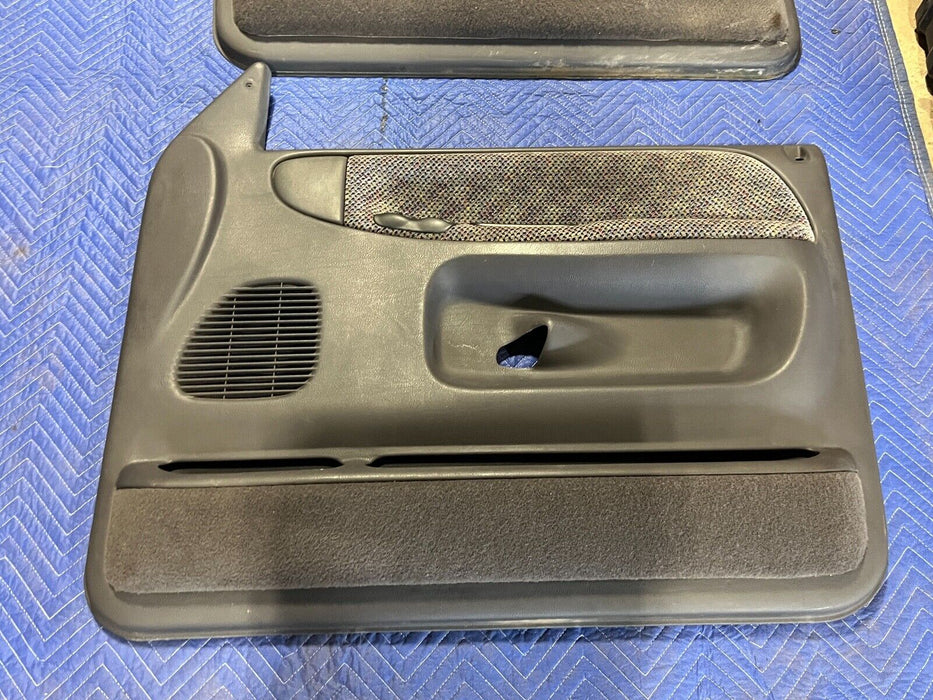 1998-2001 Dodge Ram 1500 Pair Dark Gray LH & RH Door Card Panel Trim OEM #768EM