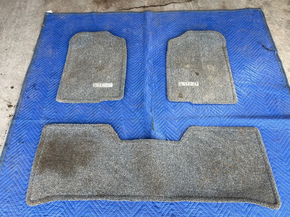 1998-2002 Isuzu Trooper Front & Rear RH & LH Set 3 Carpet Floor Mats OEM #929EM