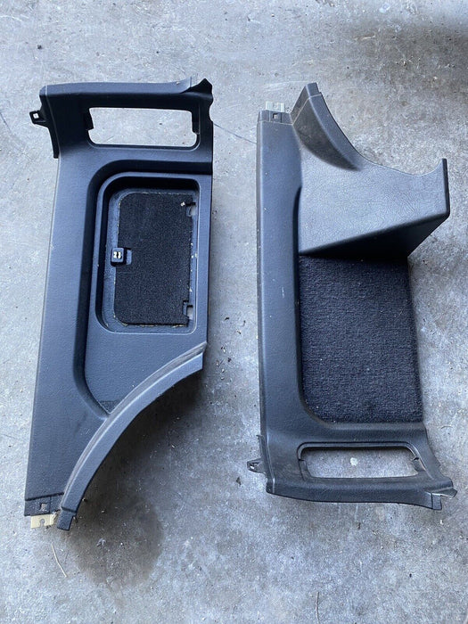 Volvo 740 940 Wagon Black Left & Right Rear Trunk Panels Under Window OEM #2182E