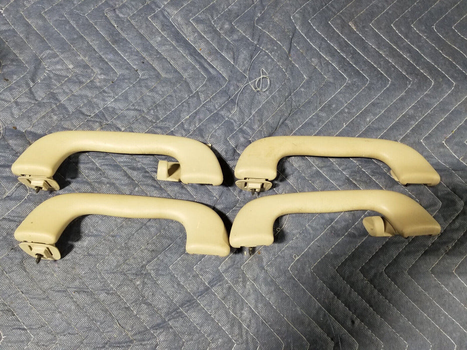 2002-2008 Jaguar X-Type 2.5L Overhead Grab Handle Roof Set Of 4 Tan OEM #1950E