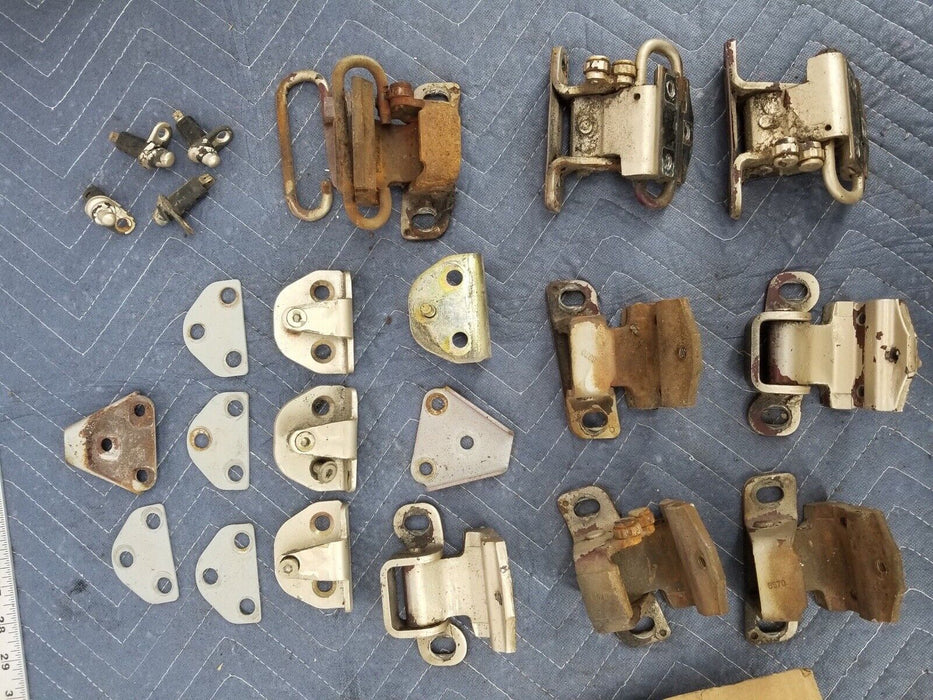 Volvo 240 244 245 Left & Right Front & Rear Door Hinges & Striker Plates #2614E