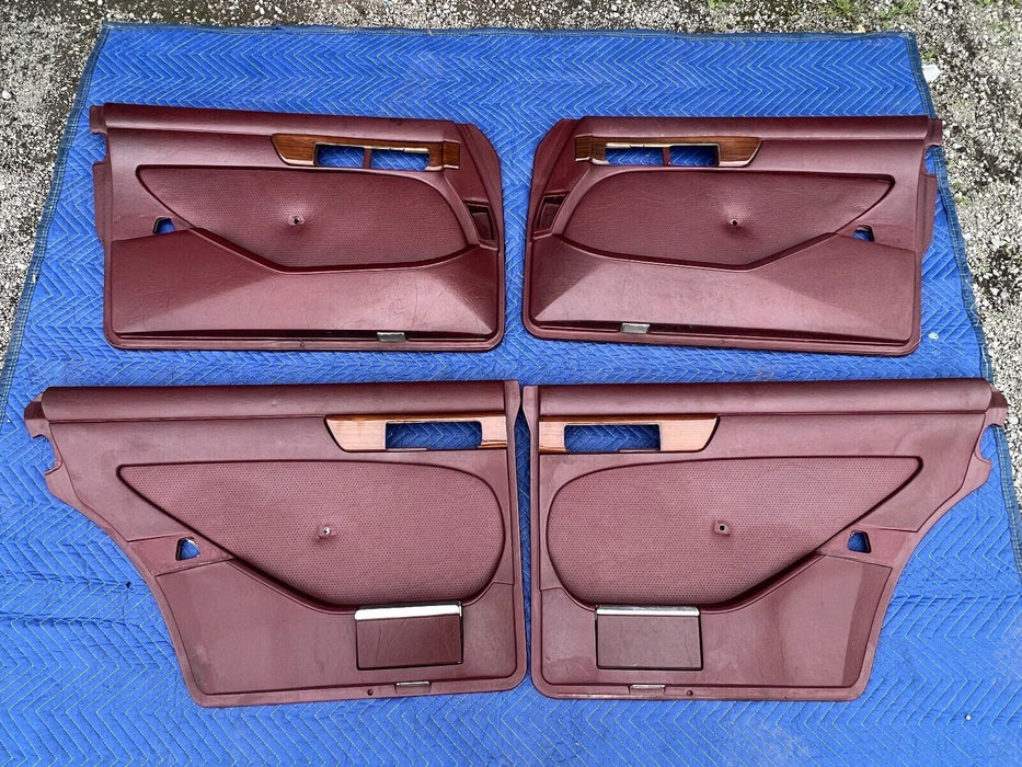 1979-1985 Mercedes 300SD W126 Door Card Panel Set Front/Rear 1267370270 OE#318EM