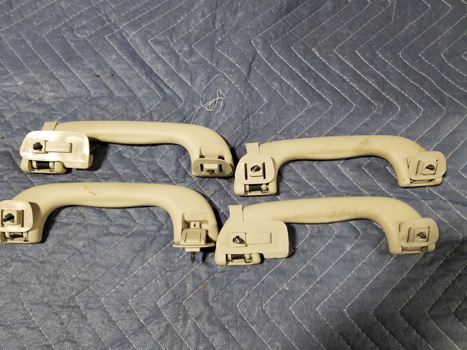 2002-2008 Jaguar X-Type 2.5L Overhead Grab Handle Roof Set Of 4 Tan OEM #1950E