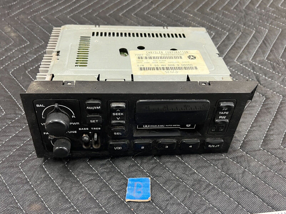 1998-2001 Dodge Ram 1500 AM/FM Radio Cassette Tape Stereo P04858556AD OEM #724EM