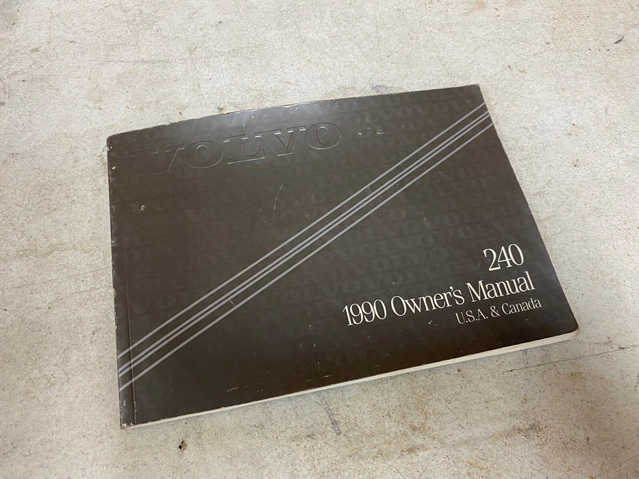 1990 Volvo 240 US and Canada Models Owners Manual Guide Genuine OEM #1078E