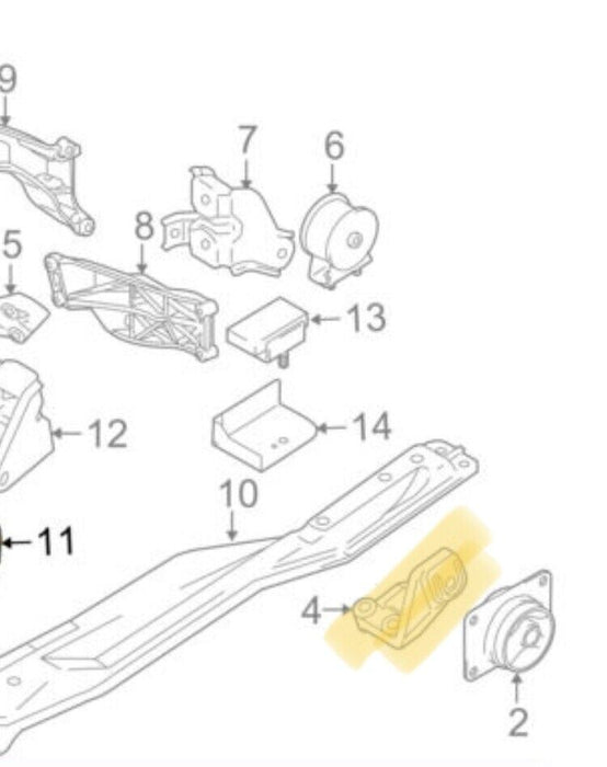 2007-2013 Suzuki SX4 Torque Bracket Engine Angle Mount Aluminum OEM #193M