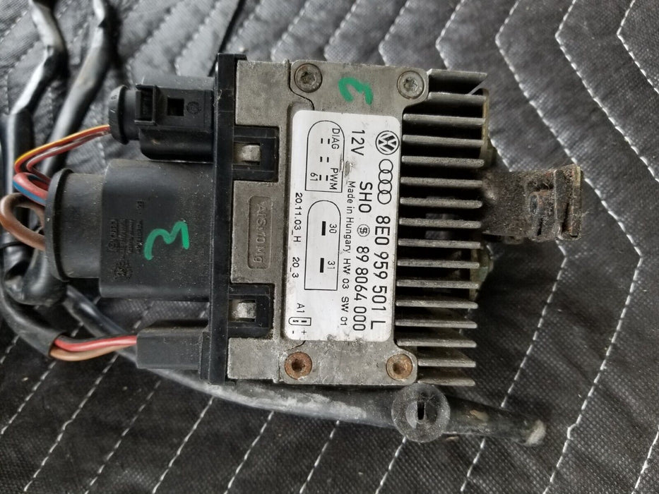 04-07 Audi S4 A4 B6 Radiator Cooling Fan Control Module OEM 8E0959501L #185AN